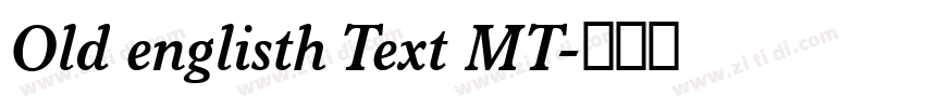 Old englisth Text MT字体转换